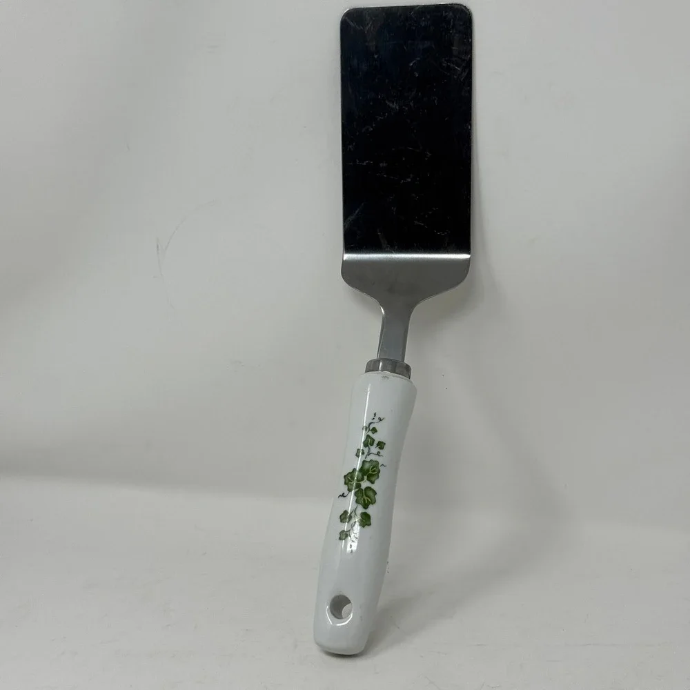Corelle Coordinates Callaway Ivy‎ Stainless Steel Server Ceramic Handle Spatula